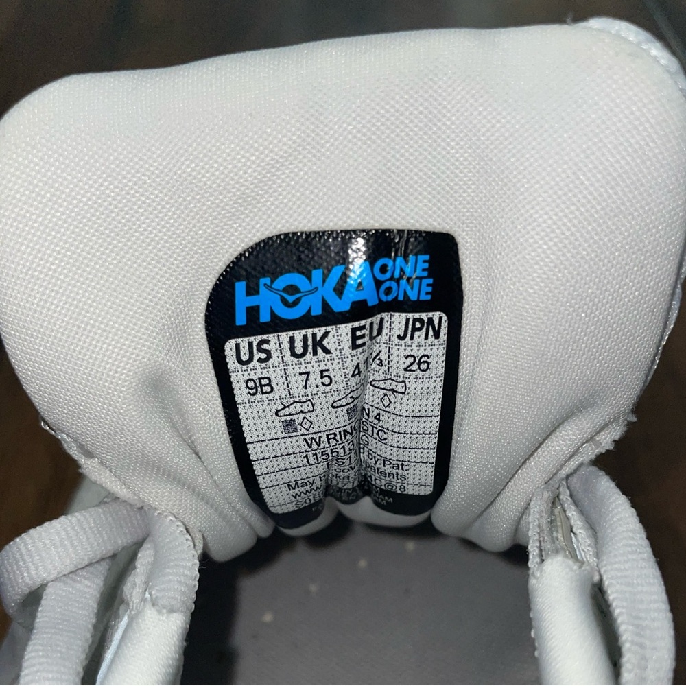 Womens HOKA Rincon 4 Athletic Shoe Stardust/Cosmic Gray - Size 9 - Picture 8 of 9